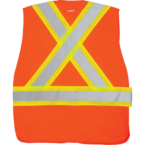 CSA-Compliant High-Visibility Surveyor Vest, High Visibility Orange, Medium, Polyester Air Extreme Inc.