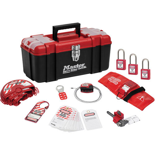 Trousse de cadenassage personnelle standard avec cadenas en thermoplastique Zenex, Ensemble Vanne, 13 composants compris Air Extreme Inc.