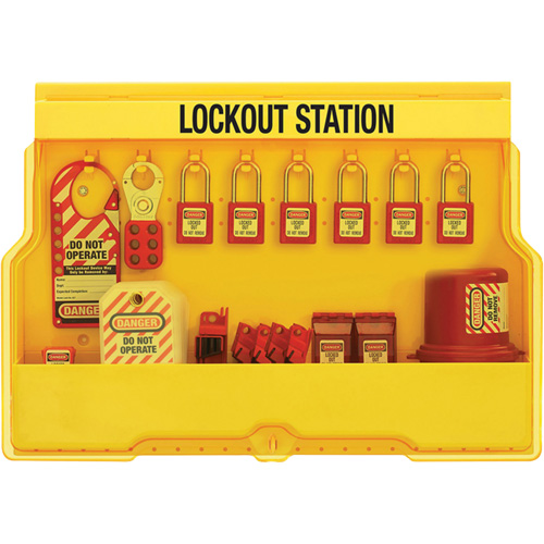 Premier Electrical Lockout Station, Thermoplastic Padlocks, 16 Padlock Capacity, Padlocks Included Air Extreme Inc.