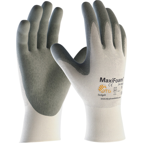 ATG MaxiFoam&reg; Premium Seamless Knit Gloves, Large, Nitrile Coating, 15 Gauge, Nylon Shell Air Extreme Inc.