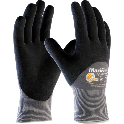 Gants compatibles avec les &eacute;crans tactiles ATG MaxiFlex Ultimate, Grand, R&ecirc;vetement Nitrile, Calibre 15, Enveloppe en Nylon/&eacute;lasthanne Air Extreme Inc.