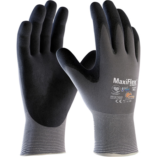 Gants compatibles avec les &eacute;crans tactiles ATG MaxiFlex Ultimate AD-APT, T-petit, R&ecirc;vetement Nitrile, Calibre 15, Enveloppe en Nylon/&eacute;lasthanne Air Extreme Inc.