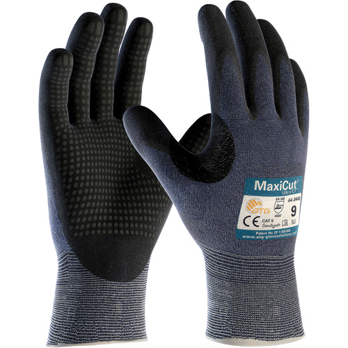 Gants ATG MaxiCut Ultra DT, Taille Grand, Calibre 15, Rev&ecirc;tement Nitrile, Enveloppe en Fil technique, ASTM ANSI niveau A3/EN 388 niveau 5/EN 388 niveau C Air Extreme Inc.