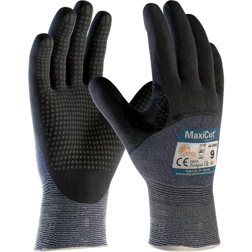 Gants ATG MaxiCut Ultra DT, Taille Grand, Calibre 15, Rev&ecirc;tement Nitrile, Enveloppe en Fil technique, ASTM ANSI niveau A3/EN 388 niveau 5/EN 388 niveau C Air Extreme Inc.