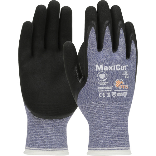 Gants r&eacute;sistants aux coupures dans un milieu de travail huileux ATG MaxiCut, Taille Grand, Calibre 15, Rev&ecirc;tement Nitrile, Enveloppe en Fil technique, ASTM ANSI niveau A3/EN 388 niveau 4/EN 388 niveau C Air Extreme Inc.