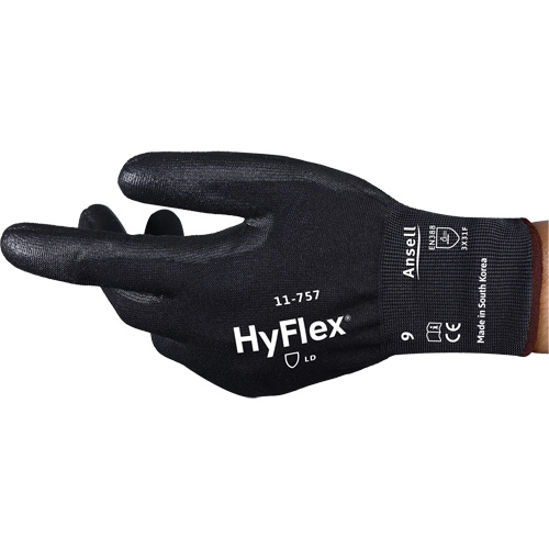 HyFlex&reg; 11-757 Cut-Resistant Gloves, Size 6, 18 Gauge, Polyurethane Coated, Intercept Shell, ASTM ANSI Level A7/EN 388 Level F Air Extreme Inc.