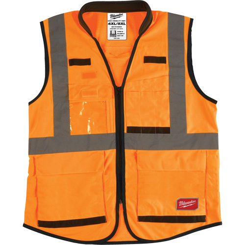 Performance Safety Vest, High Visibility Orange, 4X-Large/5X-Large Air Extreme Inc.