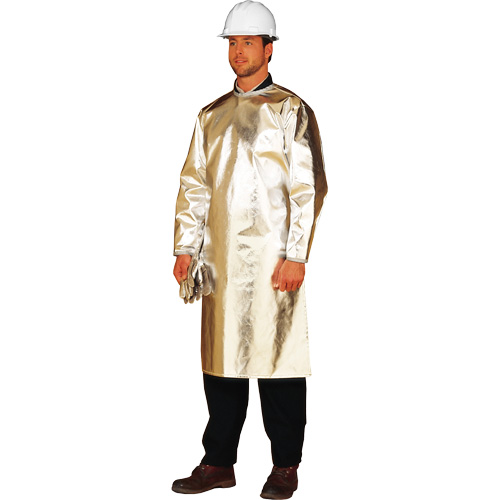ALM 300 Long Heat Protective Apron/Smock, 48" L, Aluminized Fibreglass Air Extreme Inc.
