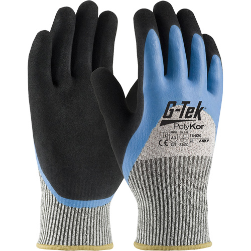 Gants isol&eacute;s r&eacute;sistants aux coupures G-Tek PolyKor, Taille Petit, Calibre 13, Rev&ecirc;tement Latex de caoutchouc, Enveloppe en Fil technique, ANSI/ISEA 105 niveau 3 Air Extreme Inc.