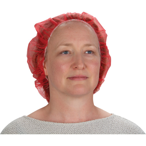 Bonnets bouffants, Polypropyl&egrave;ne, 24", Rouge Air Extreme Inc.