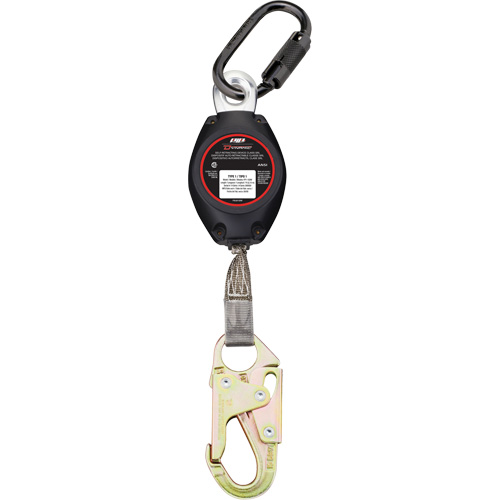 Dynamic Small Snap Hook Self-Retracting Lifeline, 7', Polyester, Swivel Air Extreme Inc.