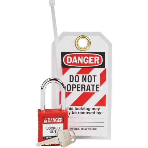Nylon Safety Lockout Padlock & Tag Kit, 3 Components Air Extreme Inc.