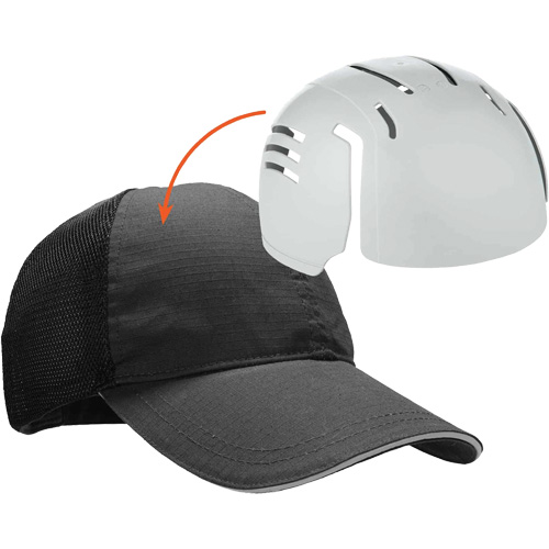 Skullerz 8946 Standard Baseball Cap with Bump Cap Insert, Black Air Extreme Inc.