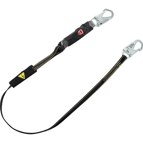 V-Series Welding Energy Absorbing Lanyard, 6', Snap Hook Center, Snap Hook Leg Ends, Kevlar&reg;/Metal/Nylon Air Extreme Inc.