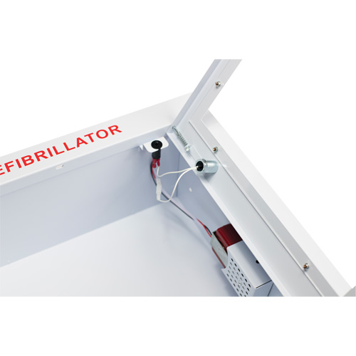 Grande armoire enti&egrave;rement encastr&eacute;e avec alarme, Zoll AED Plus/Zoll AED 3/Cardio-Science/Physio-Control Pour, Non m&eacute;dical Air Extreme Inc.