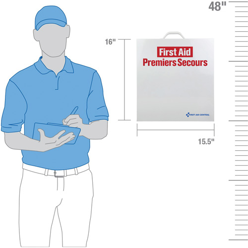 Armoire pour premiers soins SmartCompliance, R&eacute;pond &agrave; la norme CSA Z1220-17 type 2 environnements &agrave; faible risque, Moyen (26-50 travailleurs) Air Extreme Inc.