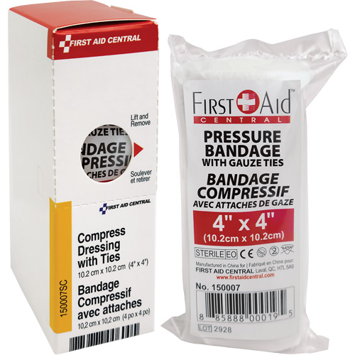 Recharge de bandages compressifs avec attaches SmartCompliance, 4" lo x 4" la Air Extreme Inc.