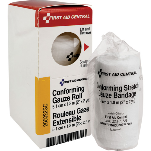 Recharge de bandage en gaze &eacute;tirable et conforme SmartCompliance, Rouleau, 6' lo x 2" la, St&eacute;rile, Dispositif m&eacute;dical Classe 1 Air Extreme Inc.