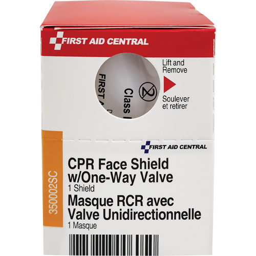 SmartCompliance&reg; Refill CPR Faceshield with One-Way Valve, Single Use Faceshield, Class 2 Air Extreme Inc.
