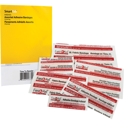 Recharge de bandages adh&eacute;sifs SmartCompliance, Assorti, Tissu/Plastique, Non st&eacute;rile Air Extreme Inc.
