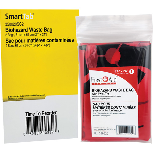SmartCompliance&reg; Refill Waste Bags, Bio-Hazard, 24" L x 24" W Air Extreme Inc.