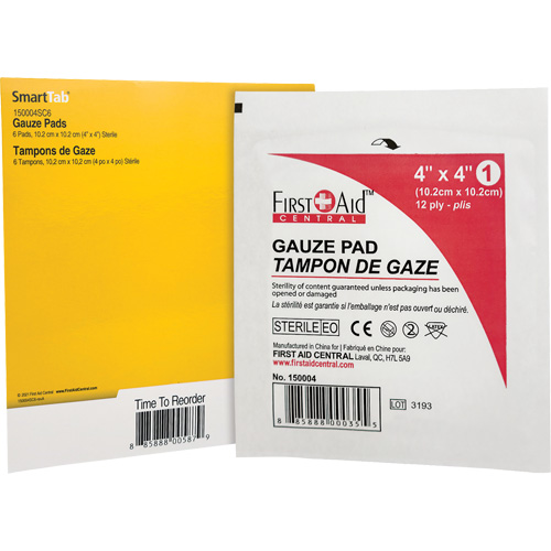 SmartCompliance&reg; Refill Gauze, Pad, 4" L x 4" W, Sterile, Medical Device Class 1 Air Extreme Inc.