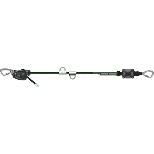 Corde de 60' pour ligne de vie temporaire horizontale, Corde d'alpinisme Air Extreme Inc.