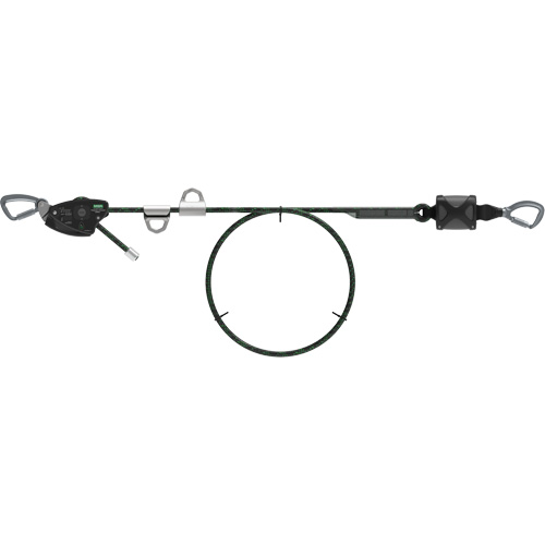 100' Rope Temporary Horizontal Lifeline, Kernmantle Air Extreme Inc.