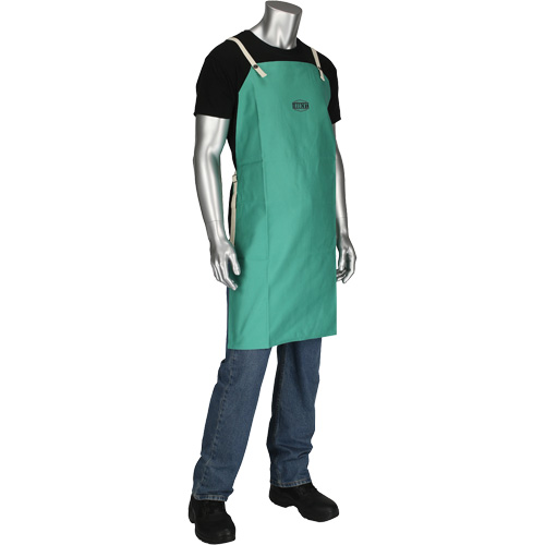 Dynamic Ironcat&reg; FR Cotton Sateen Apron, Bib, Green Air Extreme Inc.