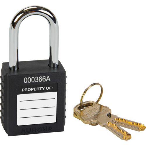 Lock for Lockouts, Safety Padlock, Keyed Different, Thermoplastic, 1-1/2" Width Air Extreme Inc.