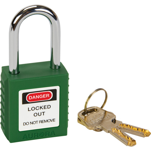 Verrouillage pour les consignations, Cadenas de s&eacute;curit&eacute;, Cl&eacute;s diff&eacute;rentes, Thermoplastique, Largeur de 1-1/2" Air Extreme Inc.