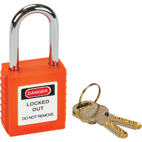 Lock for Lockouts, Safety Padlock, Keyed Different, Thermoplastic, 1-1/2" Width Air Extreme Inc.
