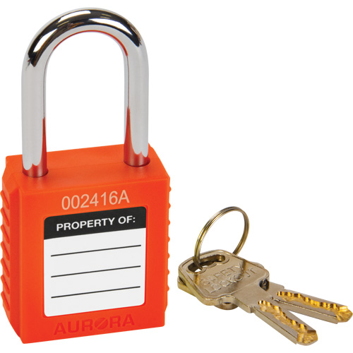 Lock for Lockouts, Safety Padlock, Keyed Different, Thermoplastic, 1-1/2" Width Air Extreme Inc.