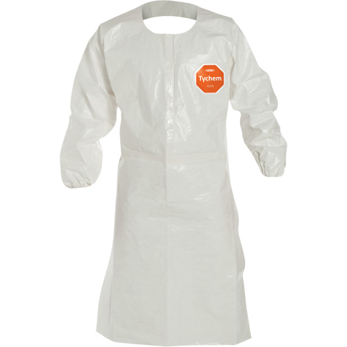 Disposable Sleeved Apron, Tychem&reg; 4000, White, 44" L Air Extreme Inc.