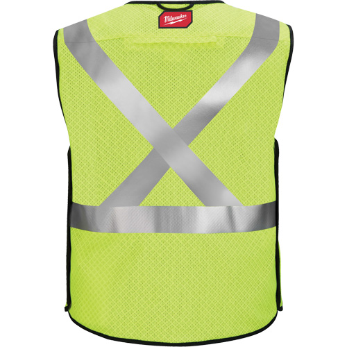 Gilet de s&eacute;curit&eacute; &agrave; maille d&eacute;tachable, Noir/Jaune lime haute visibilit&eacute;, Moyen/Petit Air Extreme Inc.