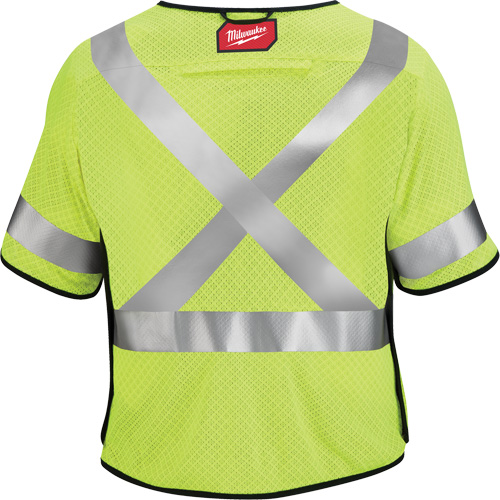 Gilet de s&eacute;curit&eacute; &agrave; maille d&eacute;tachable, Noir/Jaune lime haute visibilit&eacute;, Moyen/Petit Air Extreme Inc.