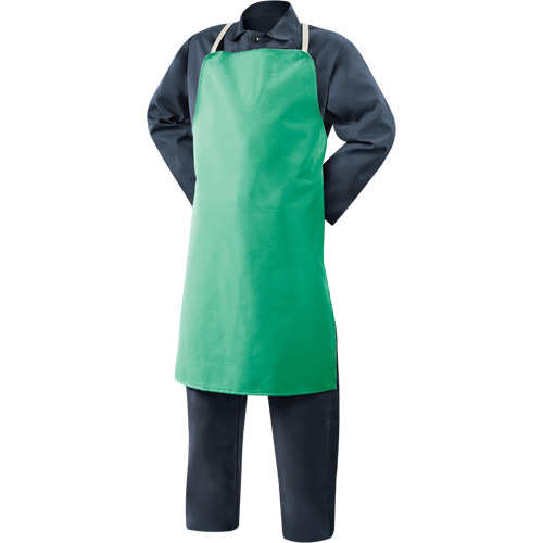 Weldlite Fire-Resistant Cotton Apron, Bib, 36" L, Green Air Extreme Inc.