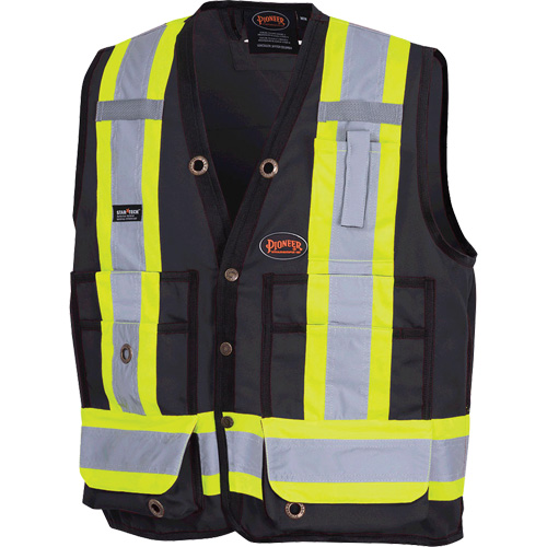 6692BK Veste de s&eacute;curit&eacute; pour arpenteur, Noir, Moyen, Polyester Air Extreme Inc.