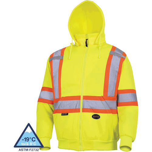 6925 Hoodie, X-Small, High Visibility Yellow Air Extreme Inc.