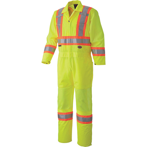 5999A Traffic Safety Coveralls, X-Small, High Visibility Lime-Yellow Air Extreme Inc.