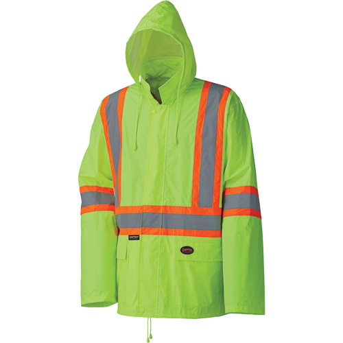 5599 Combinaison de pluie imperm&eacute;able et l&eacute;g&egrave;re, Polyester/PVC, T-petit, Jaune lime haute visibilit&eacute; Air Extreme Inc.
