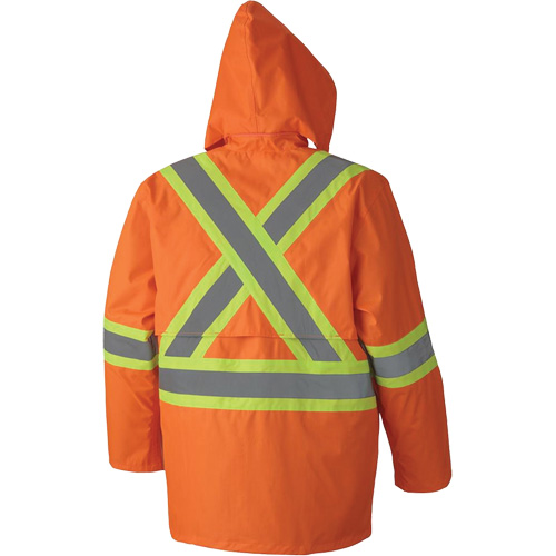 5608 Combinaison de pluie imperm&eacute;able 210D, Polyester/PVC, Petit, Orange haute visibilit&eacute; Air Extreme Inc.
