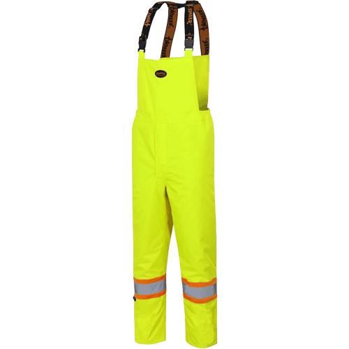 5054 The Rock 300D Insulated Bib Pants, Polyester, Small, High Visibility Lime-Yellow Air Extreme Inc.