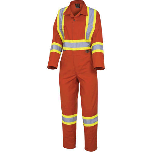 5514W Women's Safety Coveralls, X-Small, High Visibility Orange Air Extreme Inc.