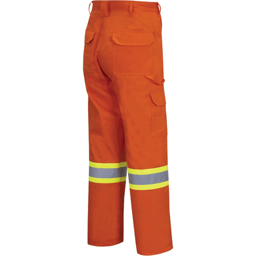 4462 Bright Safety Cargo Pants with Startech&reg; Tape, Cotton, 32, High Visibility Orange Air Extreme Inc.