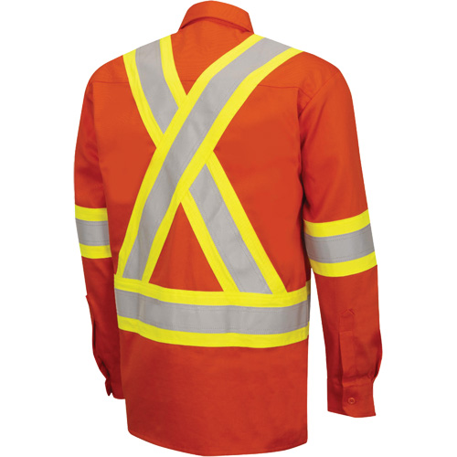 7743 Chemise de s&eacute;curit&eacute; ignifug&eacute;e FR-Tech, Petit, Orange haute visibilit&eacute; Air Extreme Inc.