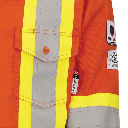 7743 Chemise de s&eacute;curit&eacute; ignifug&eacute;e FR-Tech, Petit, Orange haute visibilit&eacute; Air Extreme Inc.