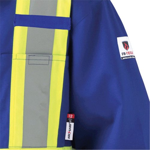 7706T FR-Tech&reg; Flame-Resistant Coverall with Leg Zippers, Size 40 (Tall), Royal Blue, 9.7 cal/cm² Air Extreme Inc.