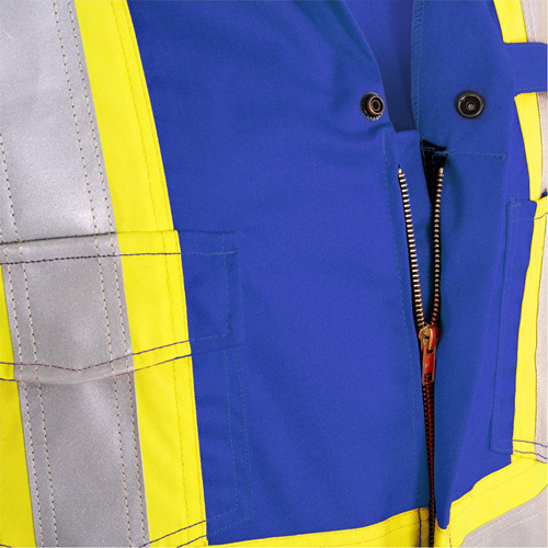 7706T FR-Tech&reg; Flame-Resistant Coverall with Leg Zippers, Size 40 (Tall), Royal Blue, 9.7 cal/cm² Air Extreme Inc.