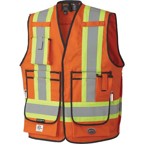 7732 Veste d'arpenteur ignifuge et r&eacute;sistant aux arcs &eacute;lectriques FR-Tech, Petit, Orange haute visibilit&eacute;, 9,7 cal/cm² Air Extreme Inc.